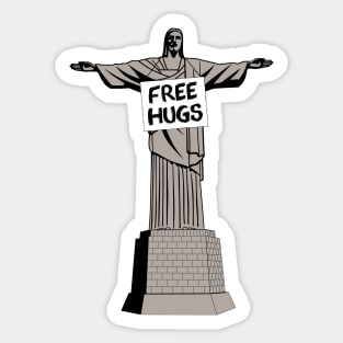 Christ Free Hugs Sticker